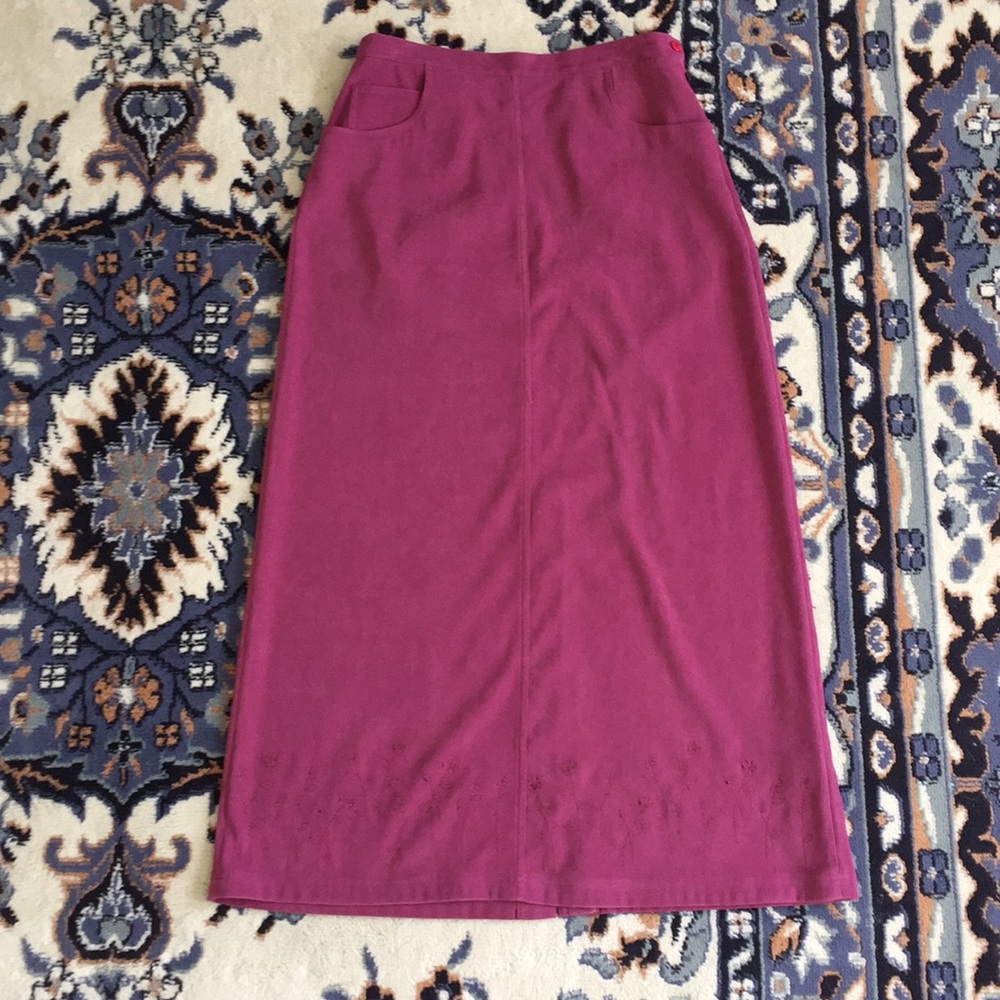 Purple Wine colored long skirt Christopher Banks